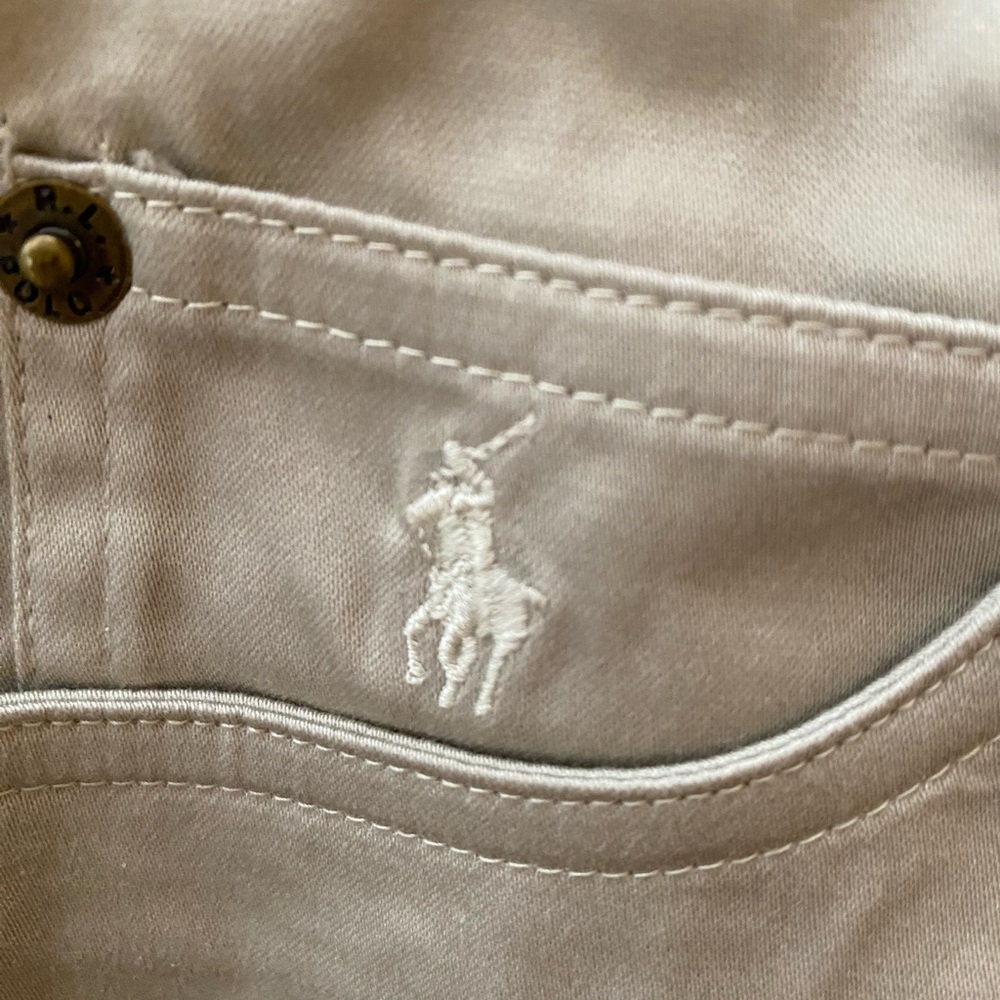 Ralph Lauren Girls Khaki Size 7 Pants Zipper - 5 Pockets- NWT - Picture 6 of 11